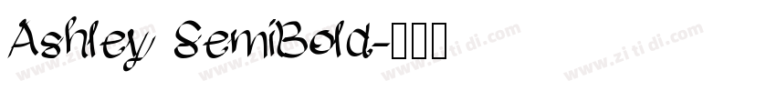 Ashley SemiBold字体转换
